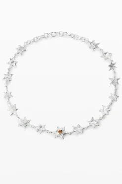 Joyería-Desigual Choker estrellas baño plata Zalio
