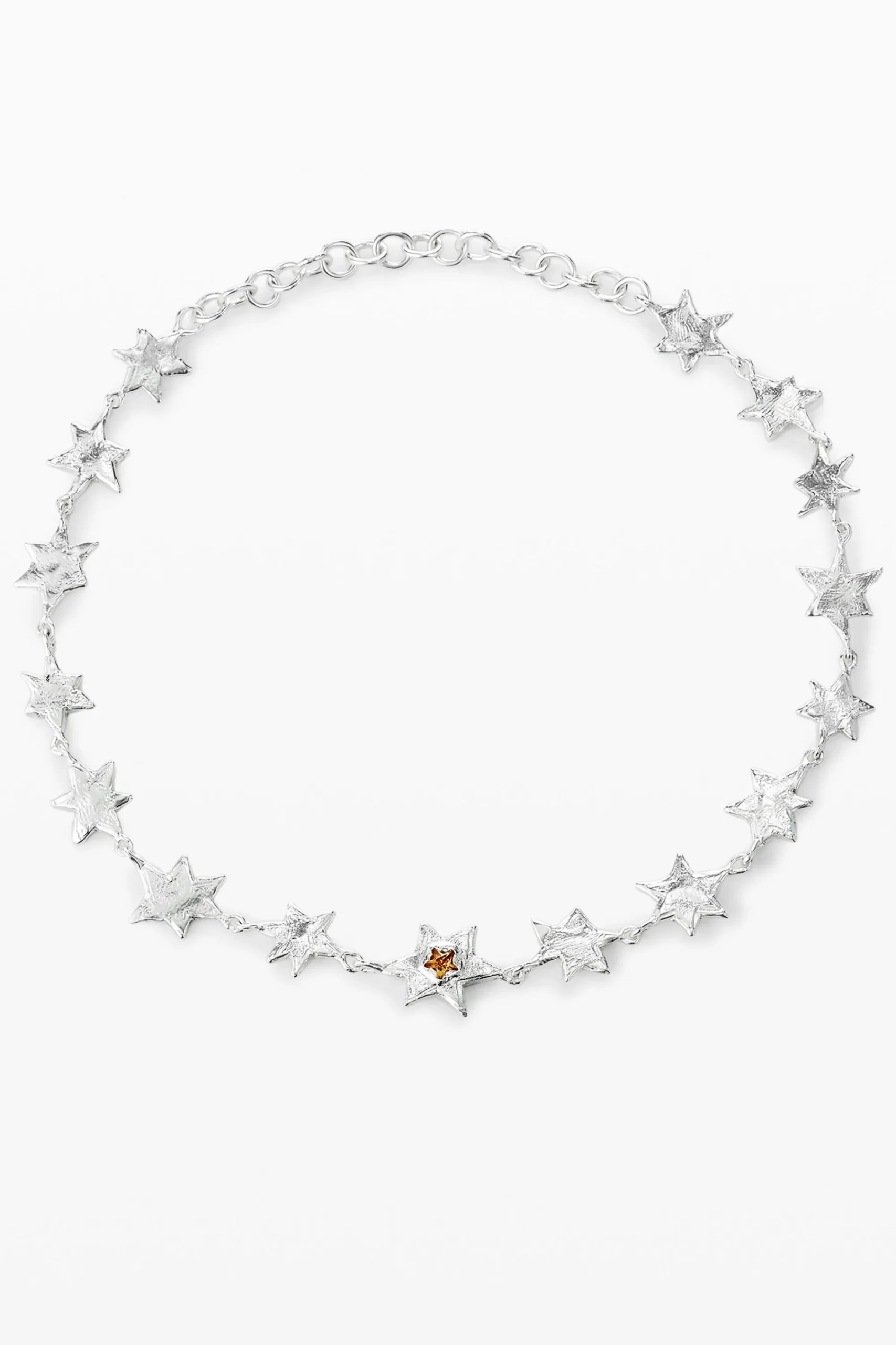 Joyería-Desigual Choker estrellas baño plata Zalio