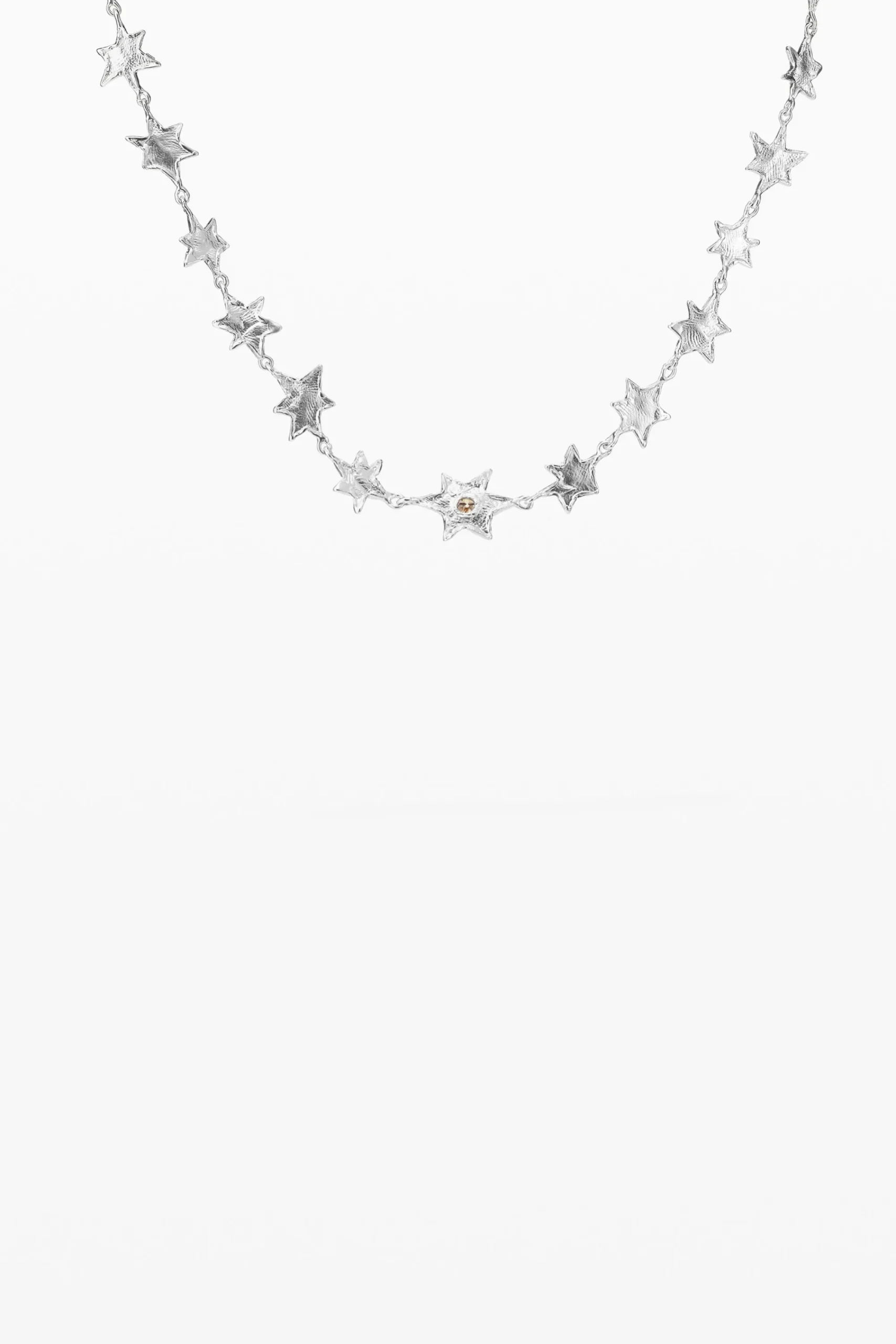 Joyería-Desigual Choker estrellas baño plata Zalio