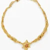 Joyería-Desigual Choker grande con texturas y estrella oro Zalio