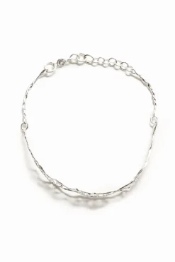 Joyería-Desigual Choker mensaje estrecho baño plata Zalio