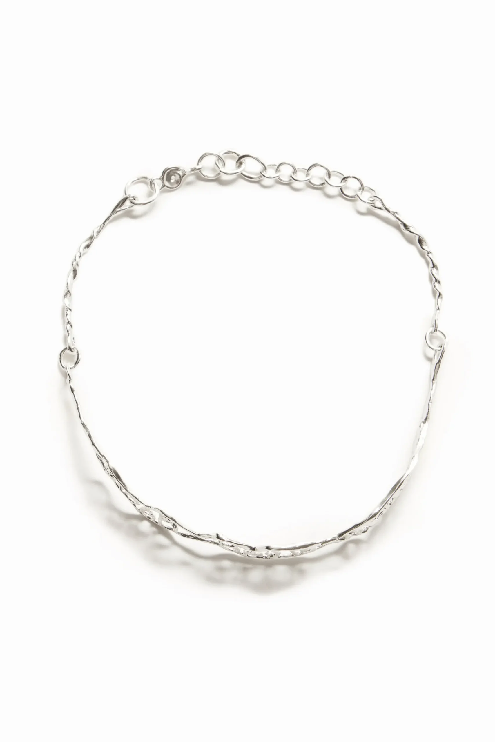 Joyería-Desigual Choker mensaje estrecho baño plata Zalio
