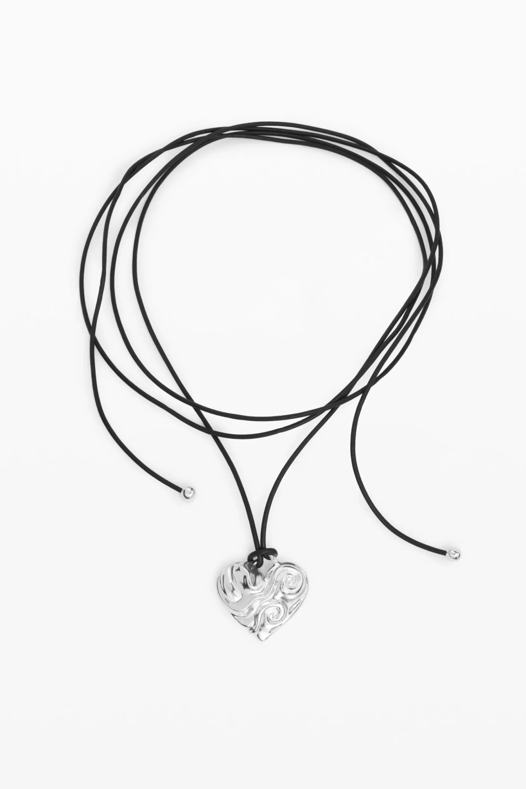 Joyería-Desigual Colgante corazón cuerda baño plata Zalio