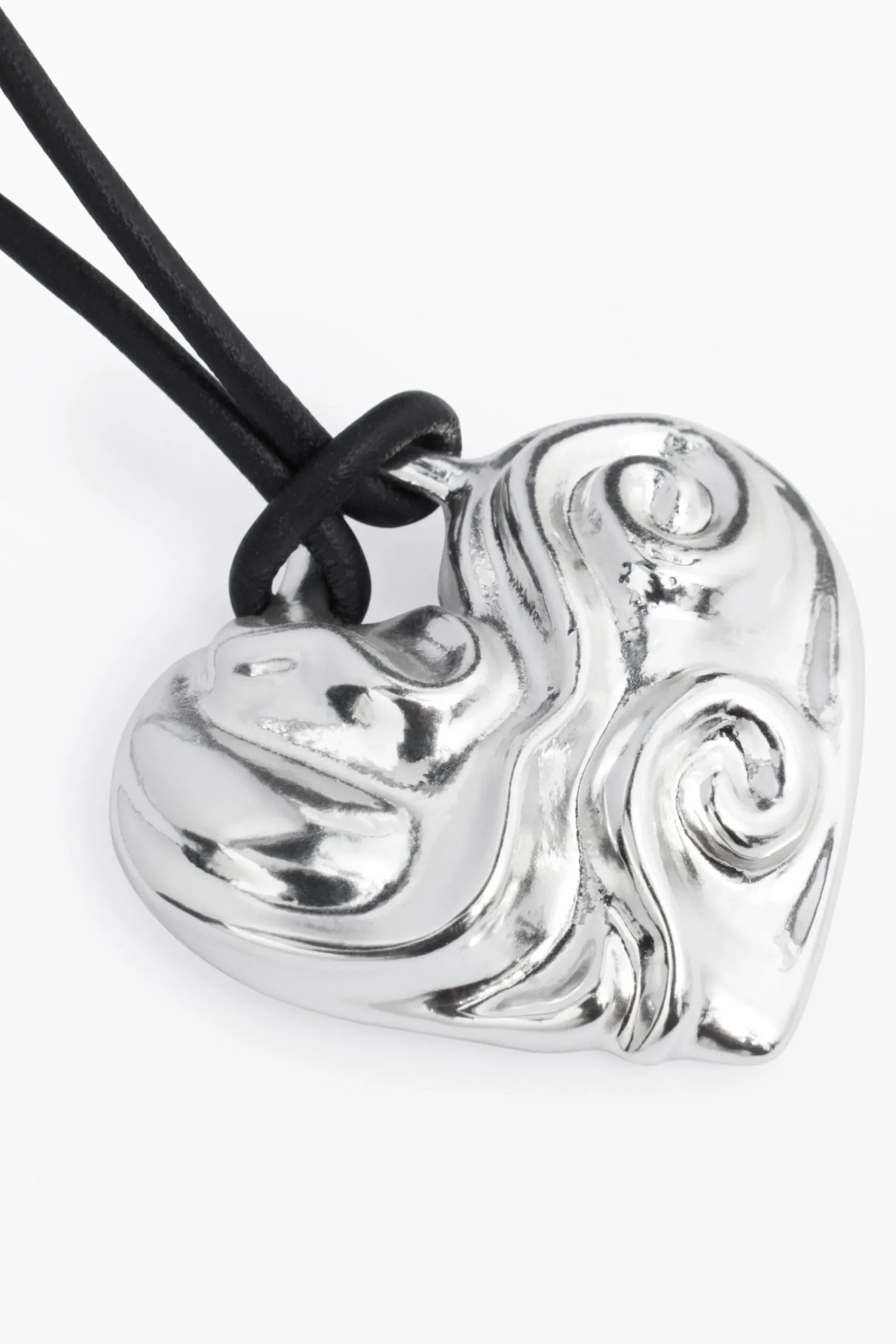 Joyería-Desigual Colgante corazón cuerda baño plata Zalio