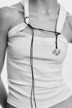Joyería-Desigual Colgante corazón cuerda baño plata Zalio