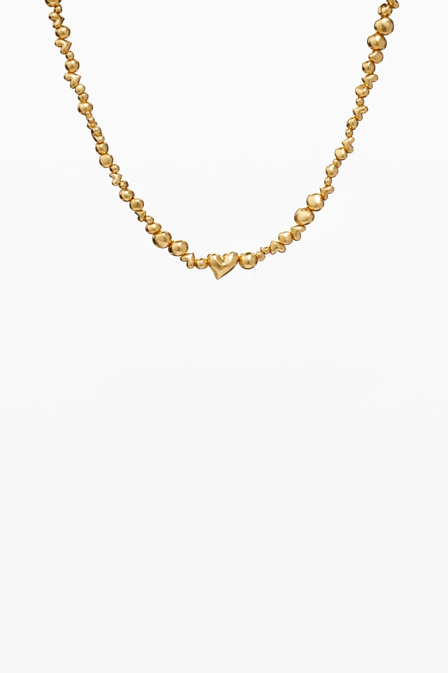 Joyería-Desigual Colgante corazones baño oro Zalio