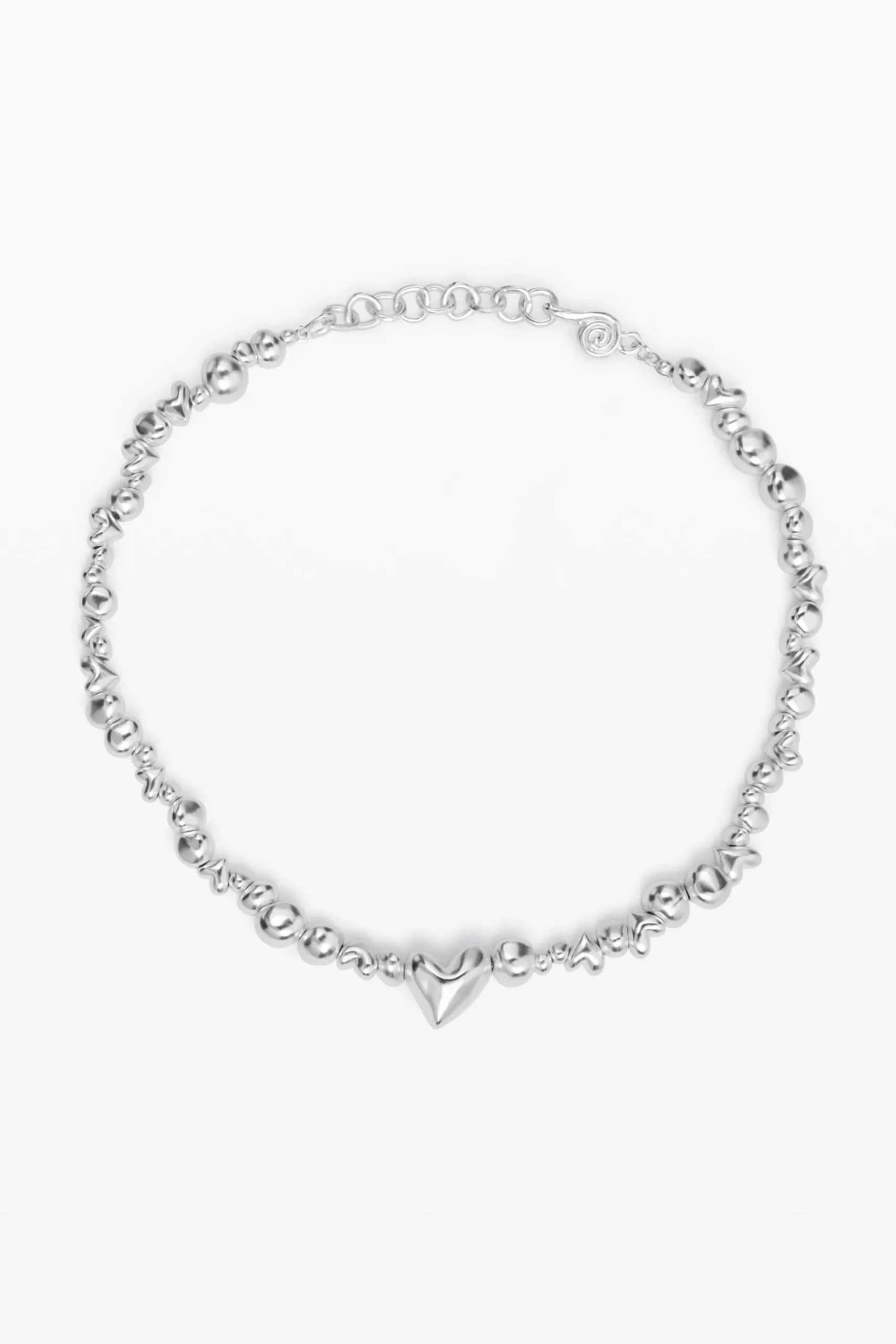 Joyería-Desigual Colgante corazones baño plata Zalio