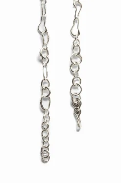 Joyería-Desigual Collar corazón baño plata Zalio