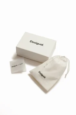 Joyería-Desigual Collar corazón baño plata Zalio