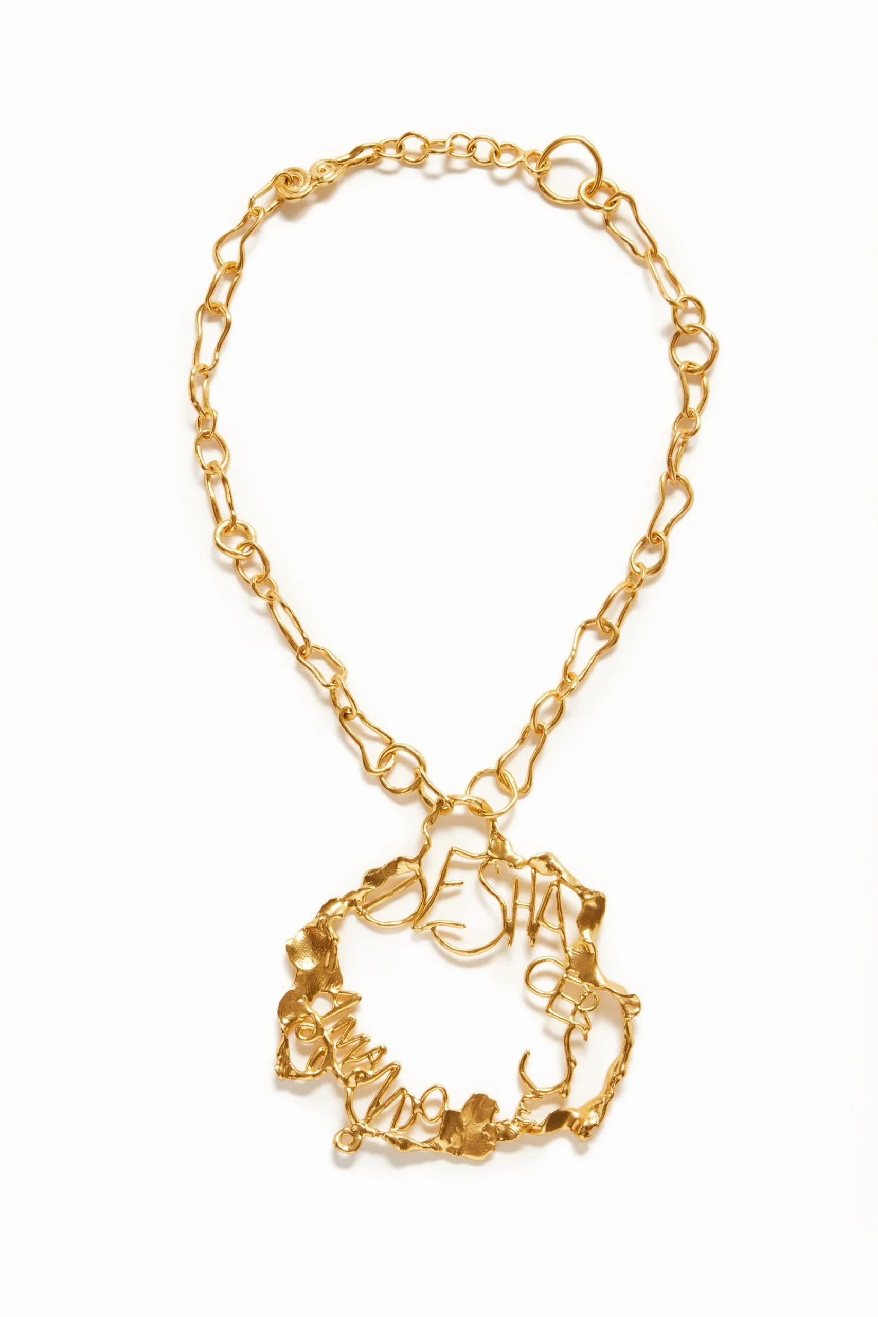 Joyería-Desigual Collar mensaje baño oro Zalio