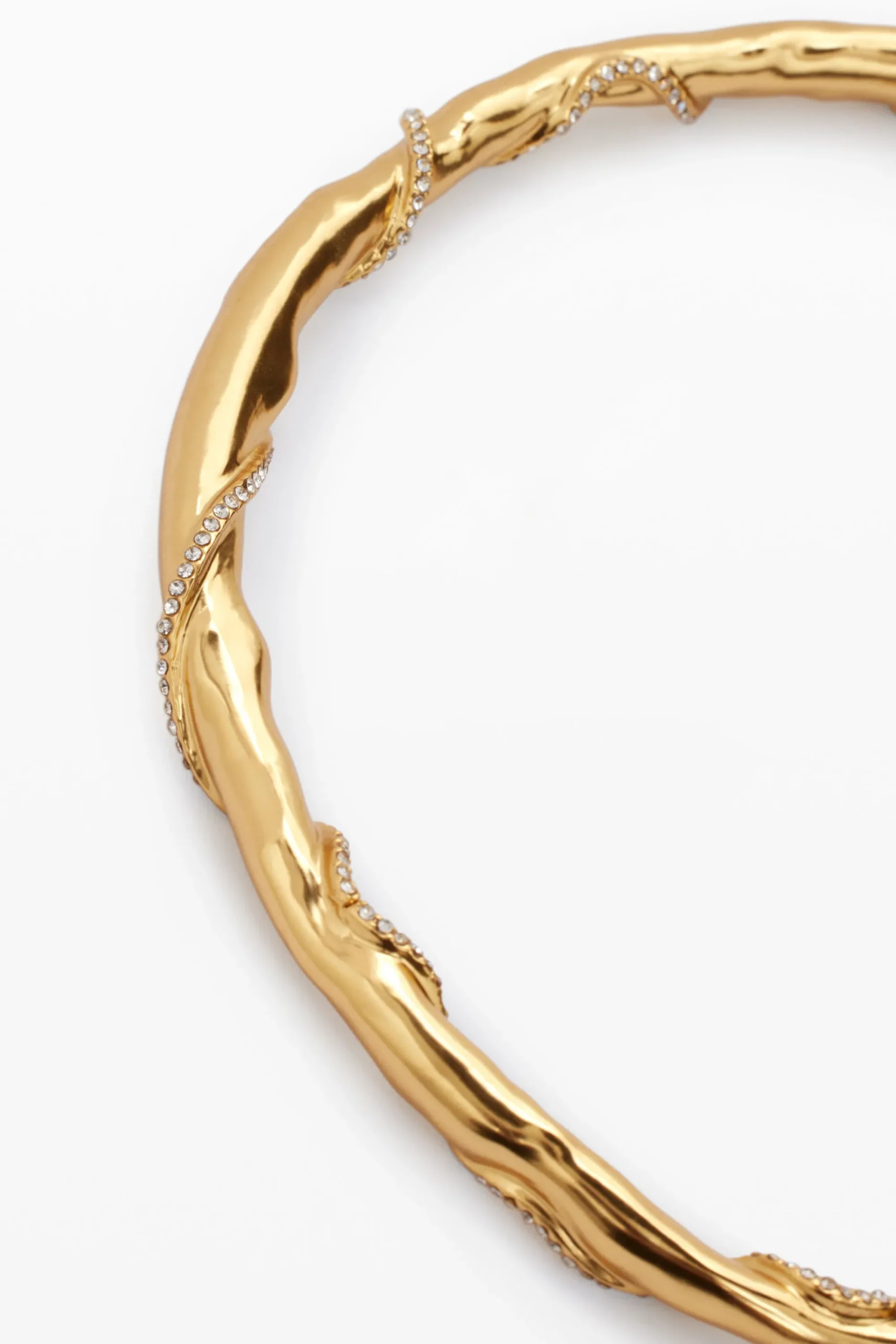 Joyería-Desigual Collar rigido baño oro Zalio