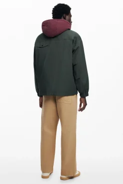 Abrigos Y Chaquetas-Desigual Cortavientos con capucha