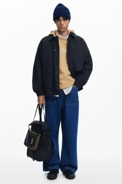 Abrigos Y Chaquetas-Desigual Cortavientos con capucha