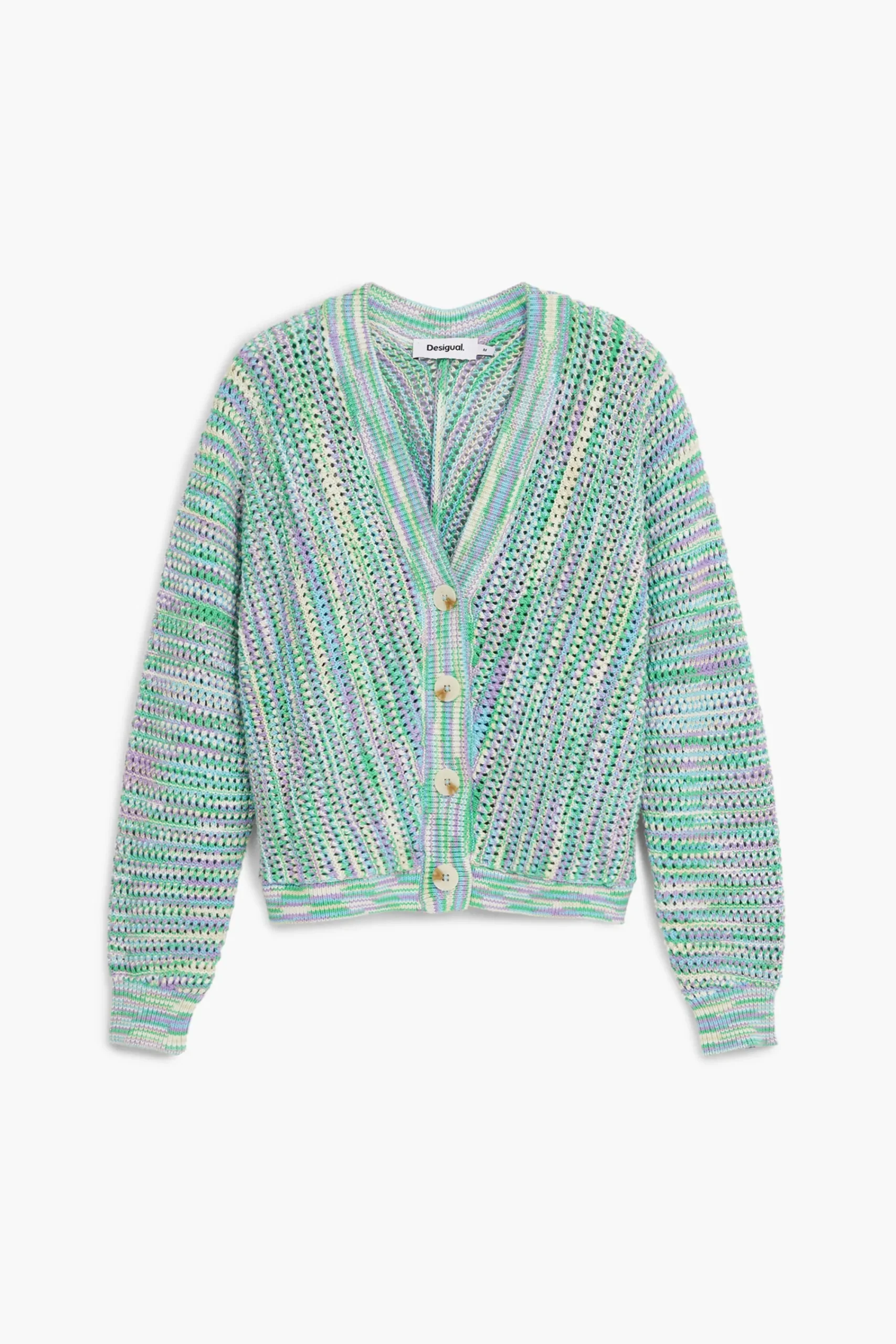 Ropa De Punto|Jerséis-Desigual Cárdigan estampado multicolor