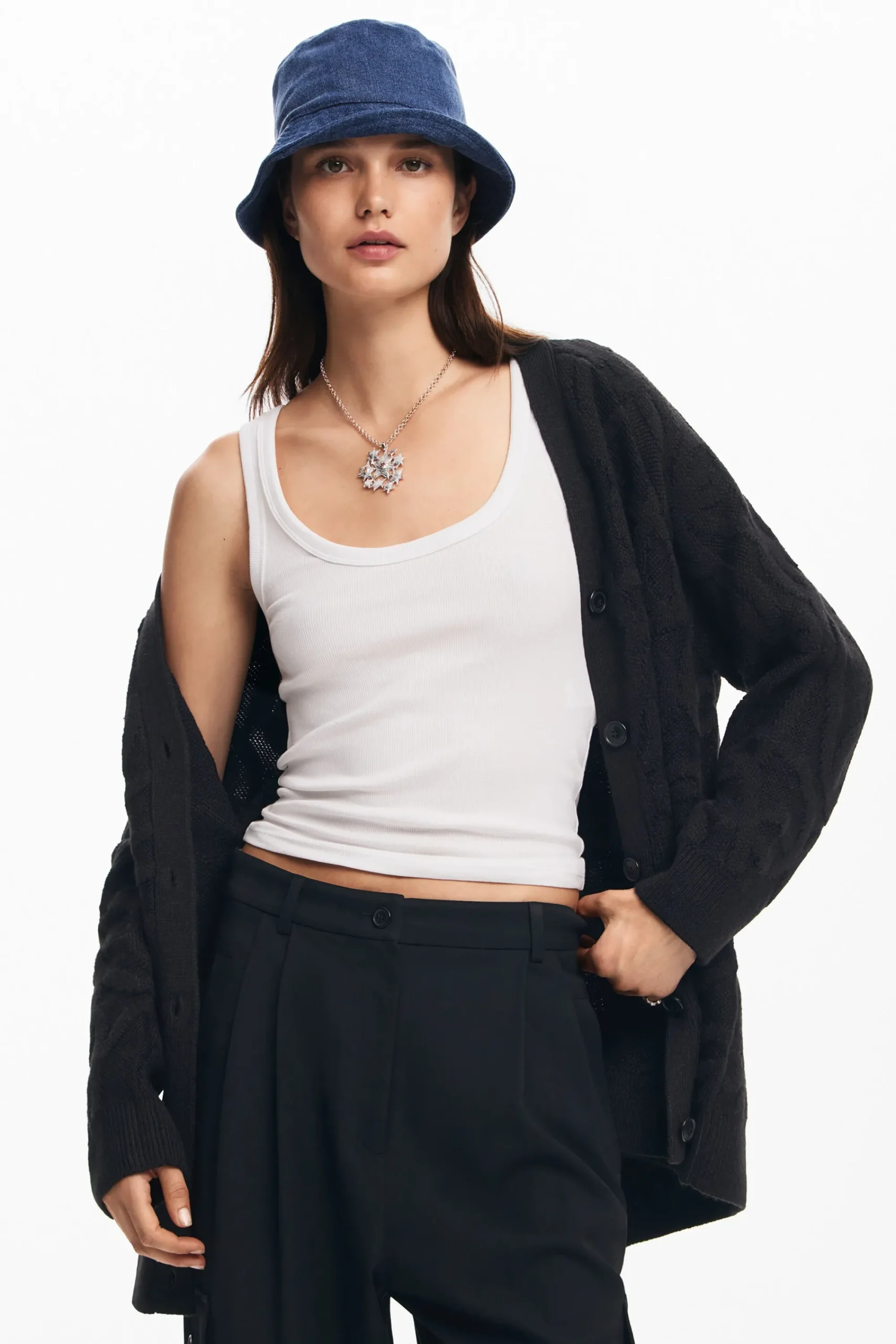 Ropa De Punto|Jerséis-Desigual Cárdigan oversize punto