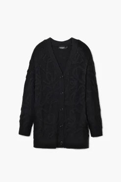 Ropa De Punto|Jerséis-Desigual Cárdigan oversize punto