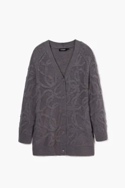 Ropa De Punto|Jerséis-Desigual Cárdigan oversize punto