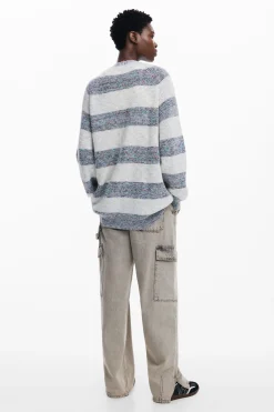 Ropa De Punto|Jerséis-Desigual Cárdigan tejido combinado