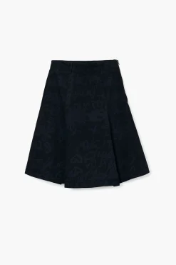 Faldas Y Shorts-Desigual Falda estampado frases M. Christian Lacroix