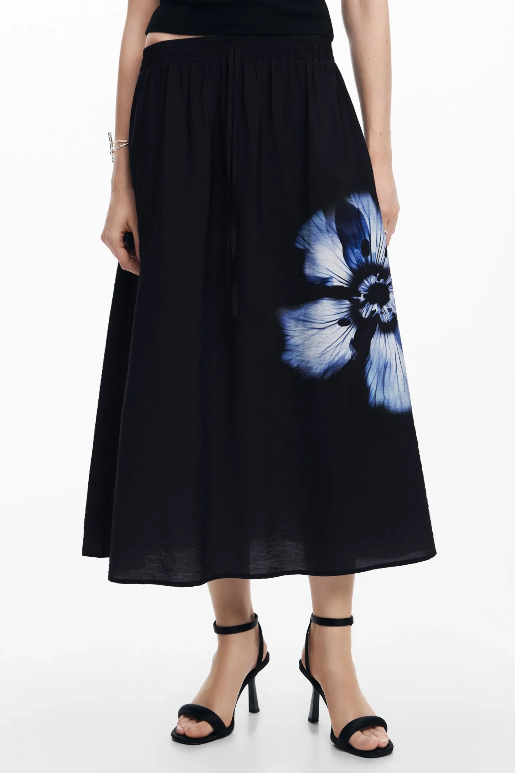 Faldas Y Shorts-Desigual Falda larga flor