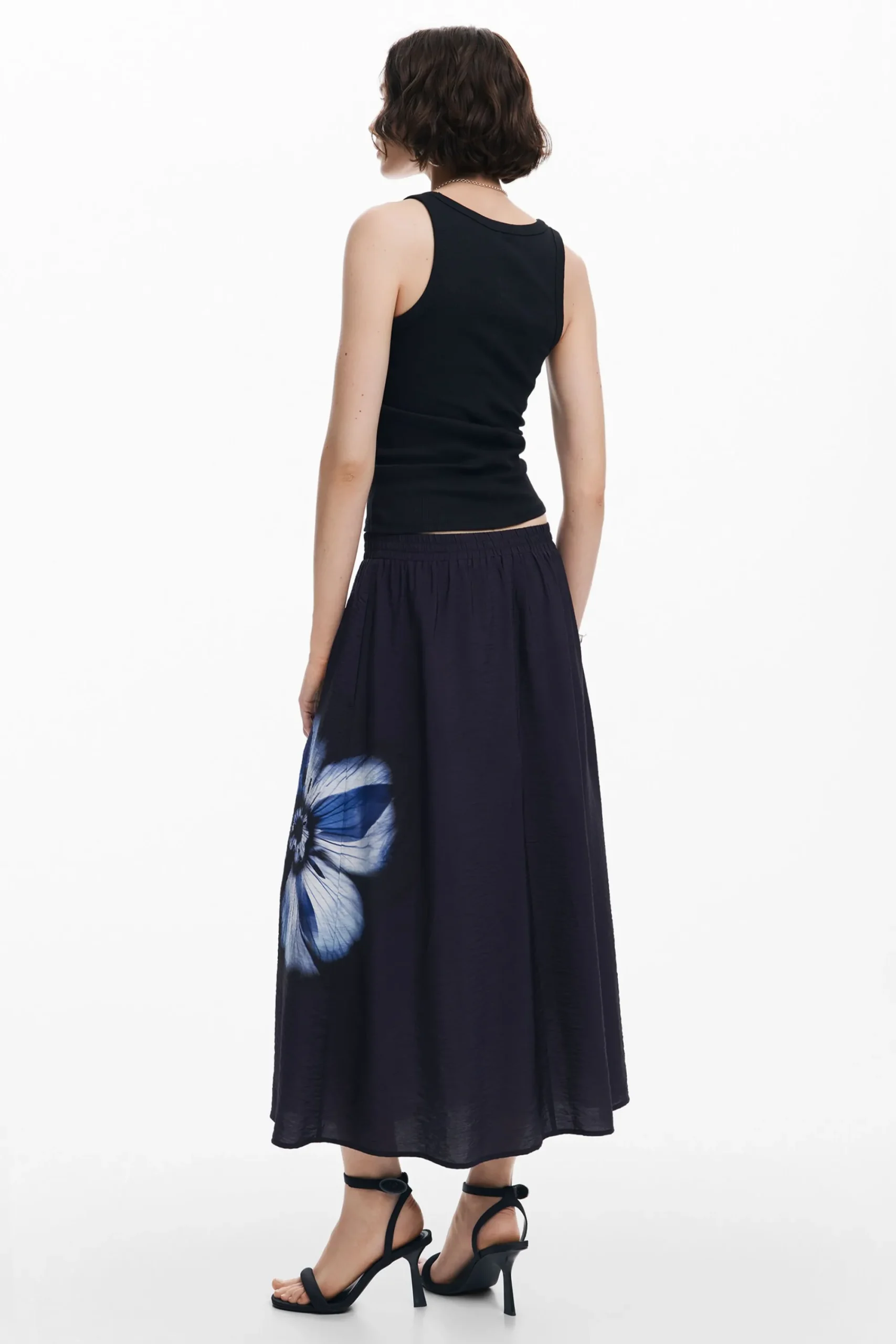 Faldas Y Shorts-Desigual Falda larga flor