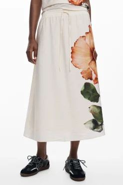 Faldas Y Shorts-Desigual Falda midi flores