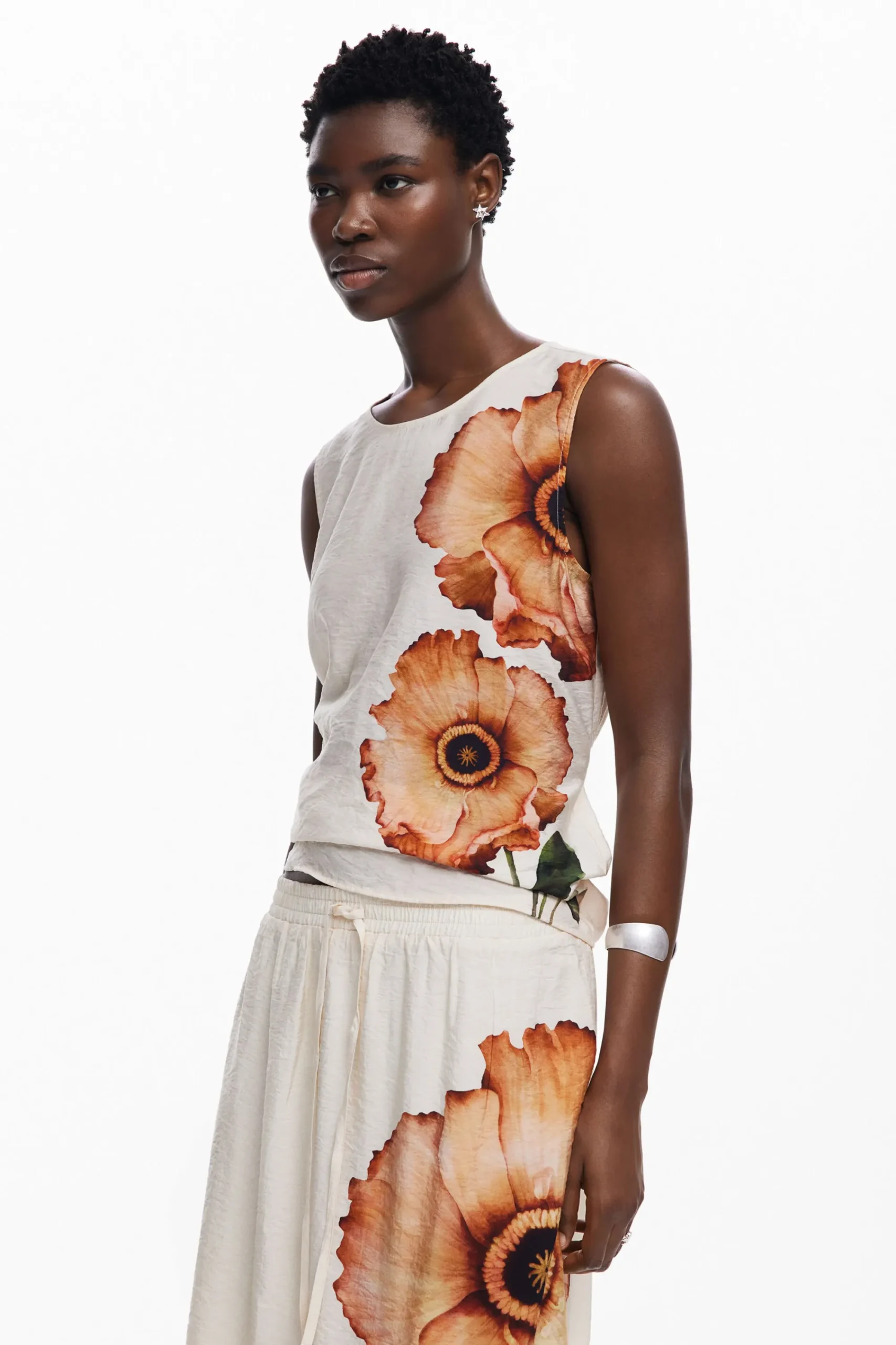 Faldas Y Shorts-Desigual Falda midi flores