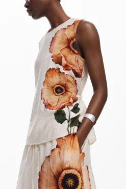 Faldas Y Shorts-Desigual Falda midi flores