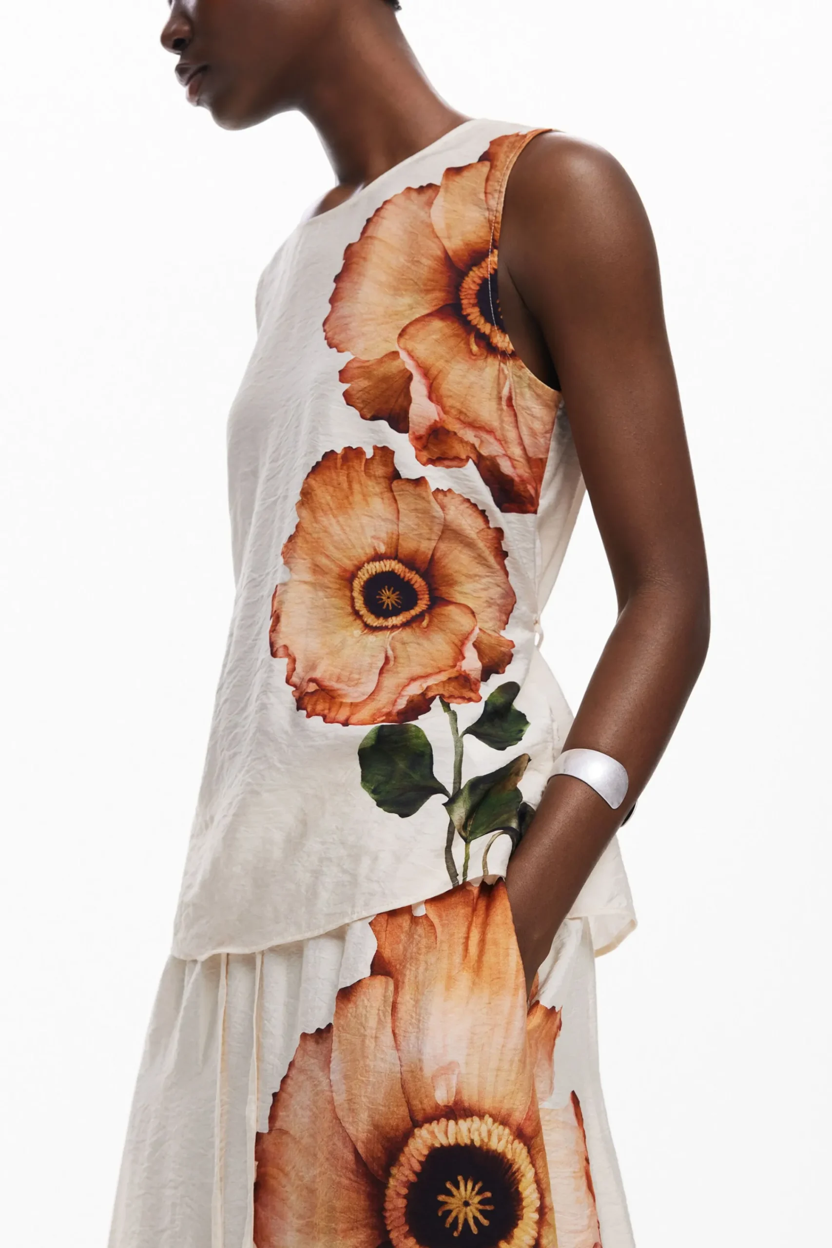 Faldas Y Shorts-Desigual Falda midi flores