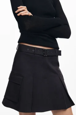 Faldas Y Shorts-Desigual Falda tablas cinturón