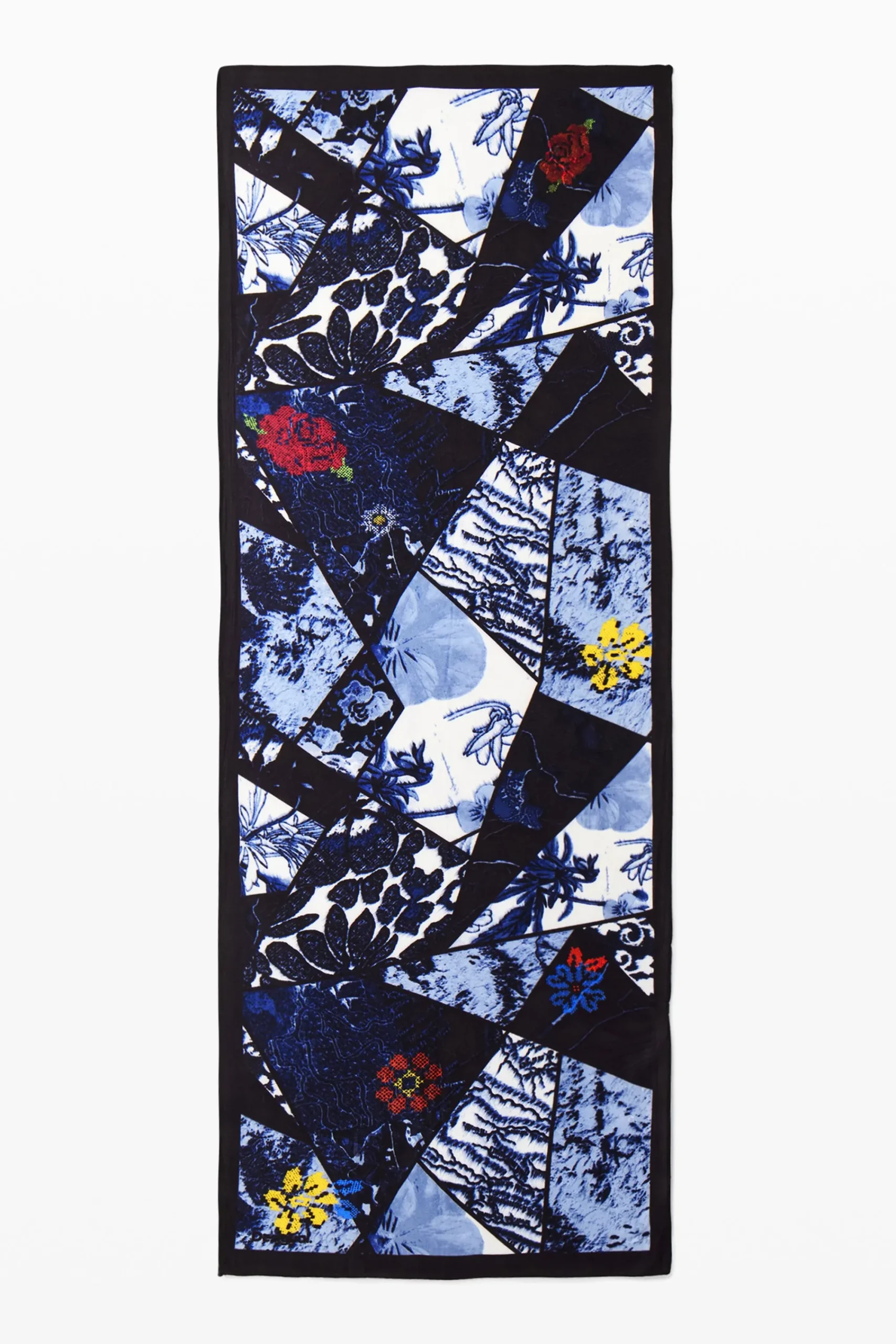 Bufandas Y Pañuelos-Desigual Foulard denim flores