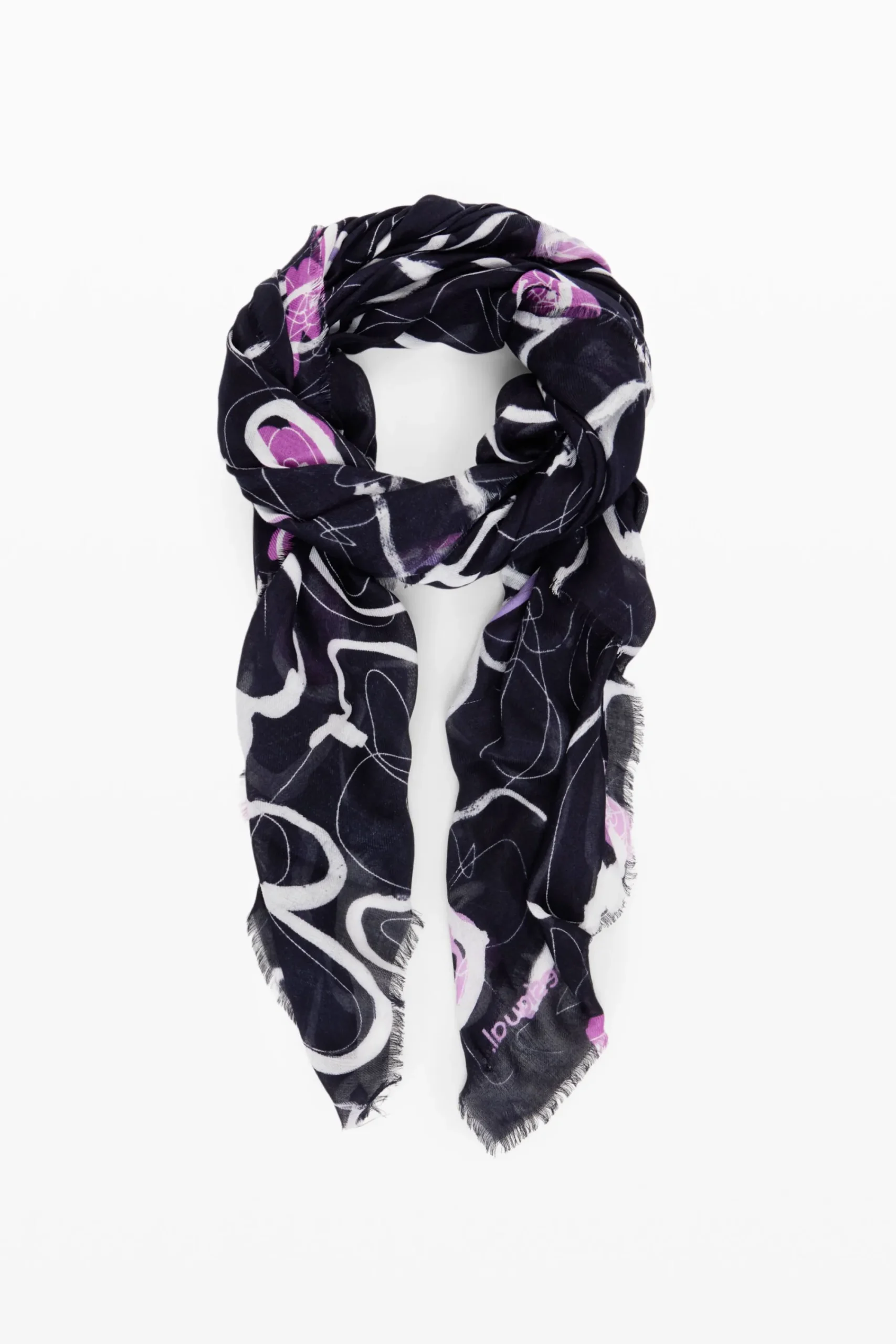 Bufandas Y Pañuelos-Desigual Foulard flores