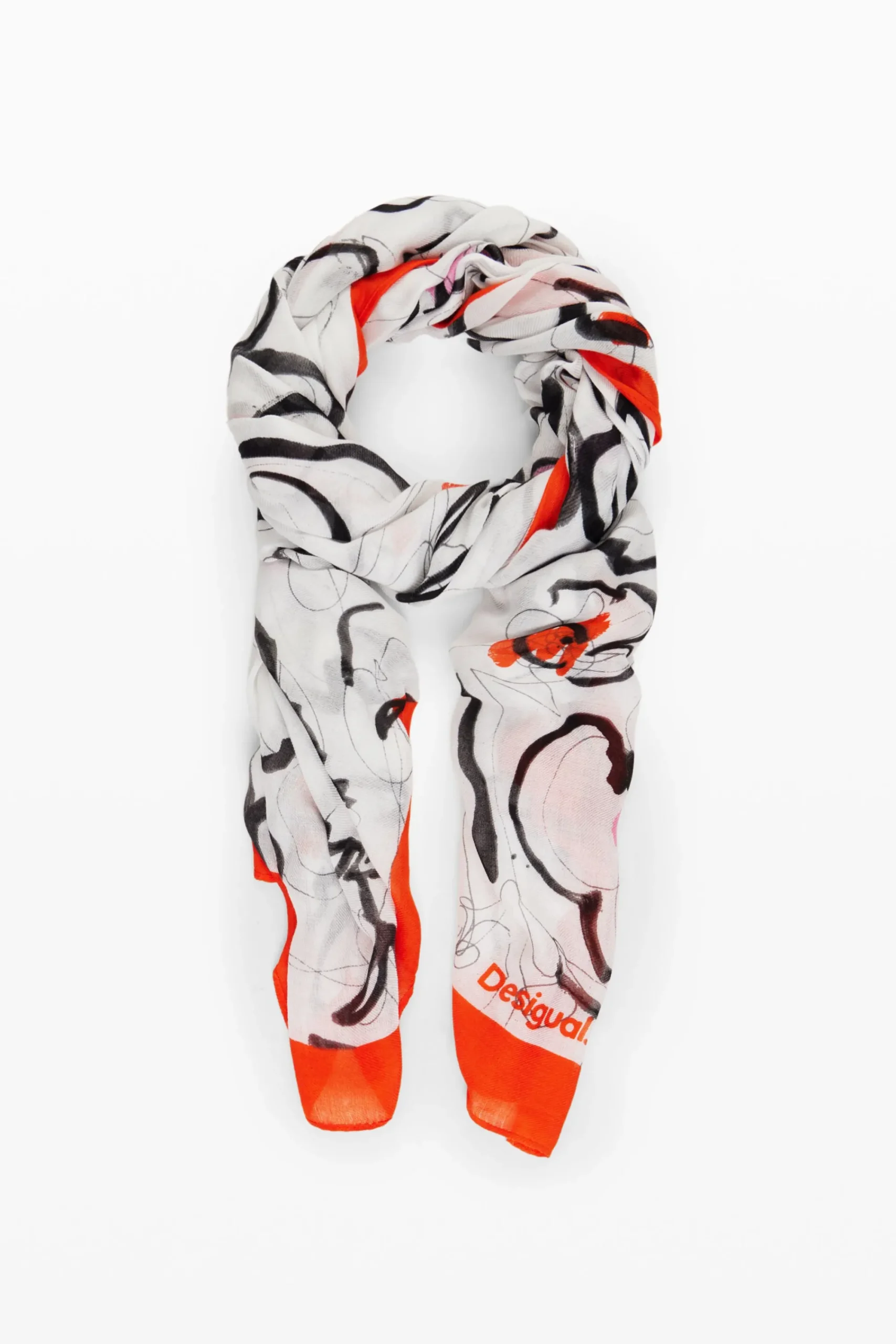 Bufandas Y Pañuelos-Desigual Foulard flores