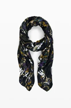 Bufandas Y Pañuelos-Desigual Foulard flores M. Christian Lacroix