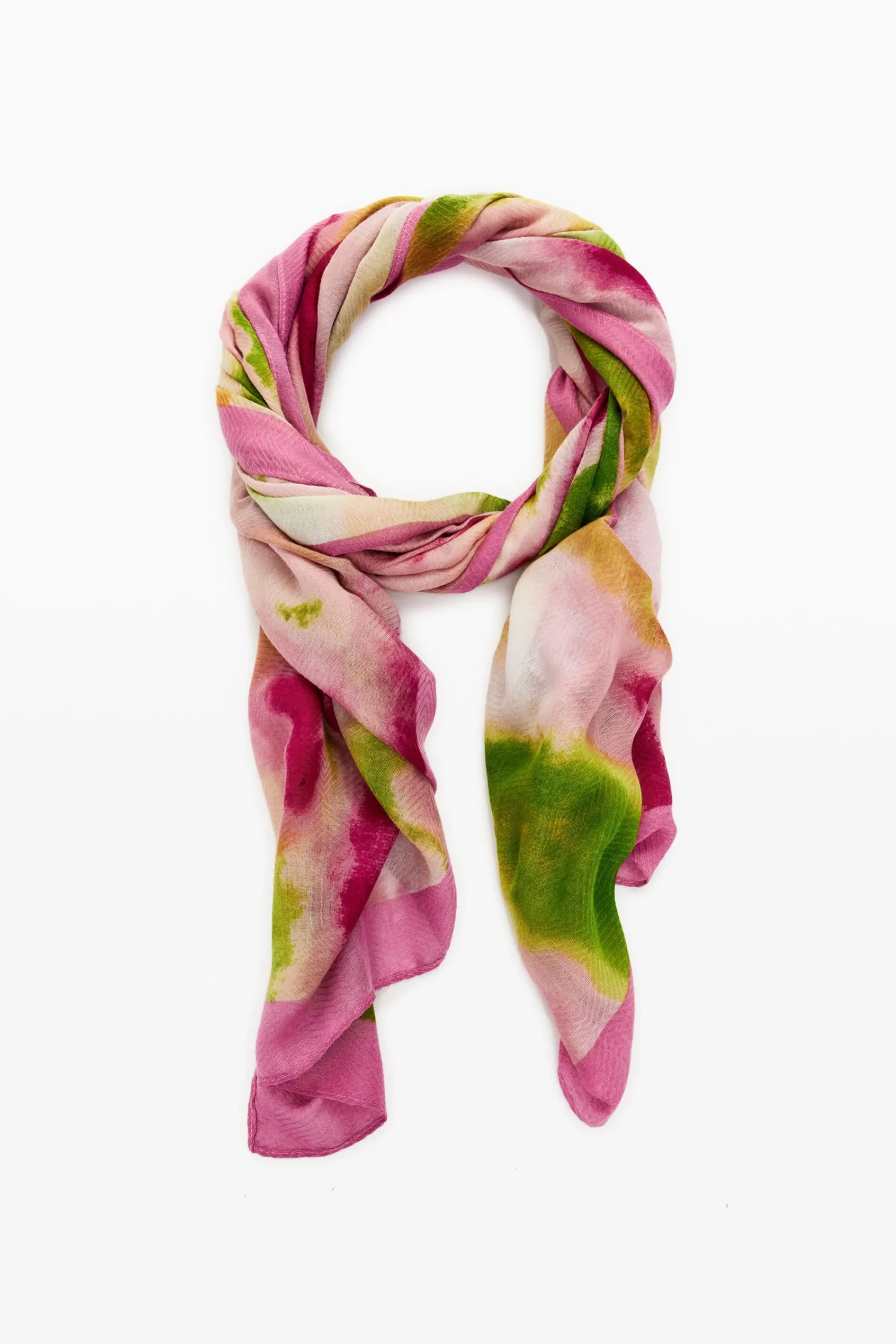 Bufandas Y Pañuelos-Desigual Foulard rectangular acuarela