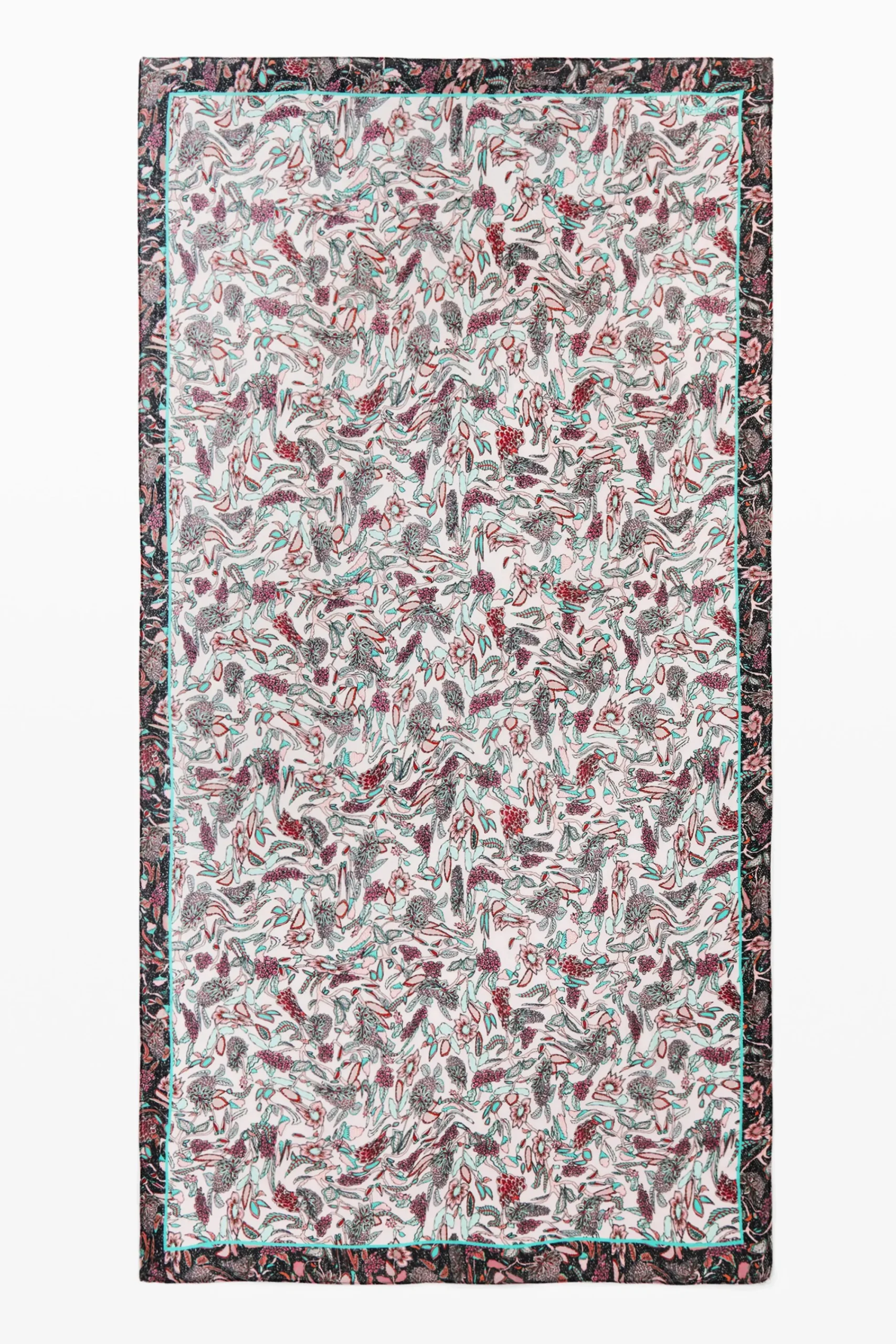 Bufandas Y Pañuelos-Desigual Foulard rectangular flores