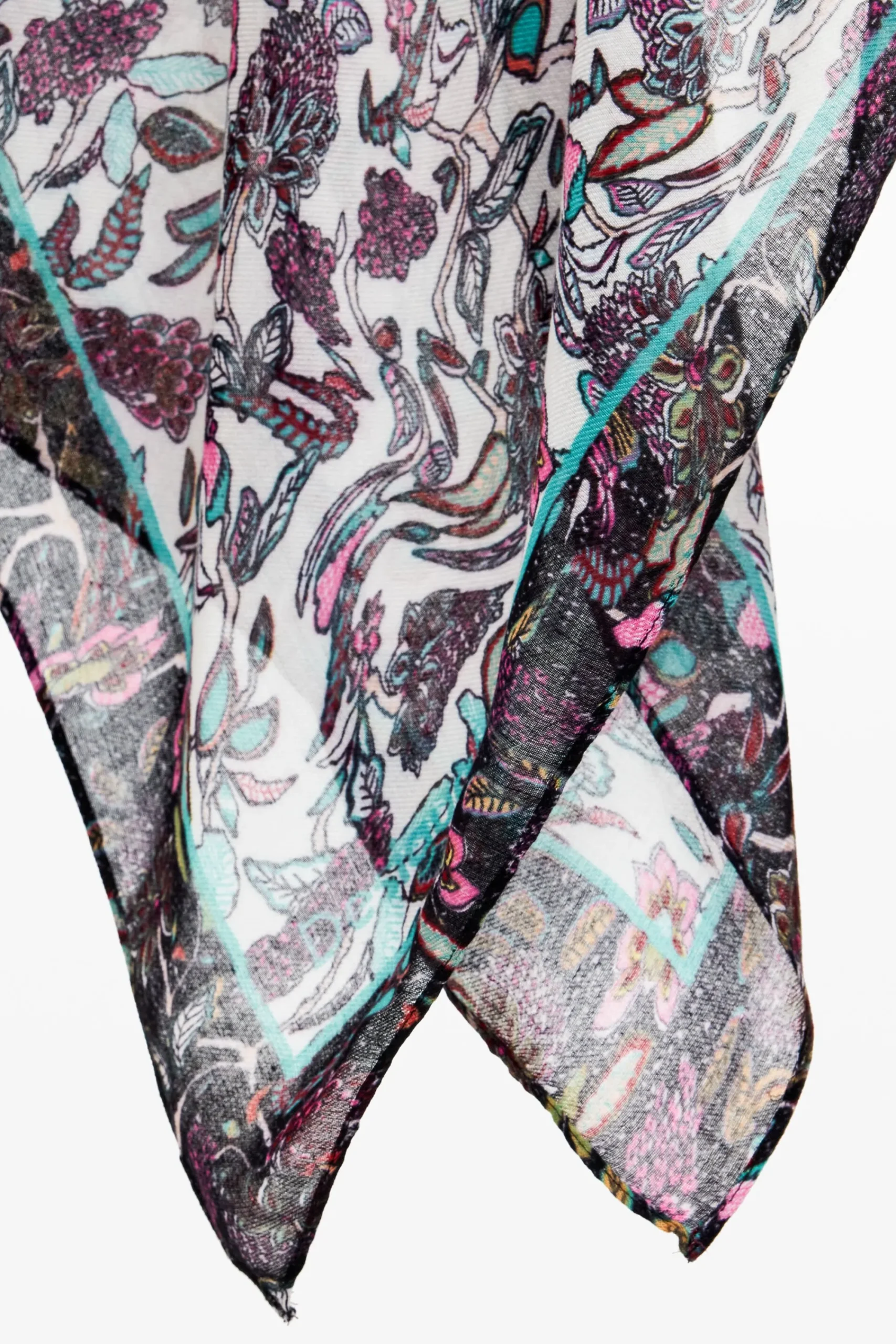 Bufandas Y Pañuelos-Desigual Foulard rectangular flores