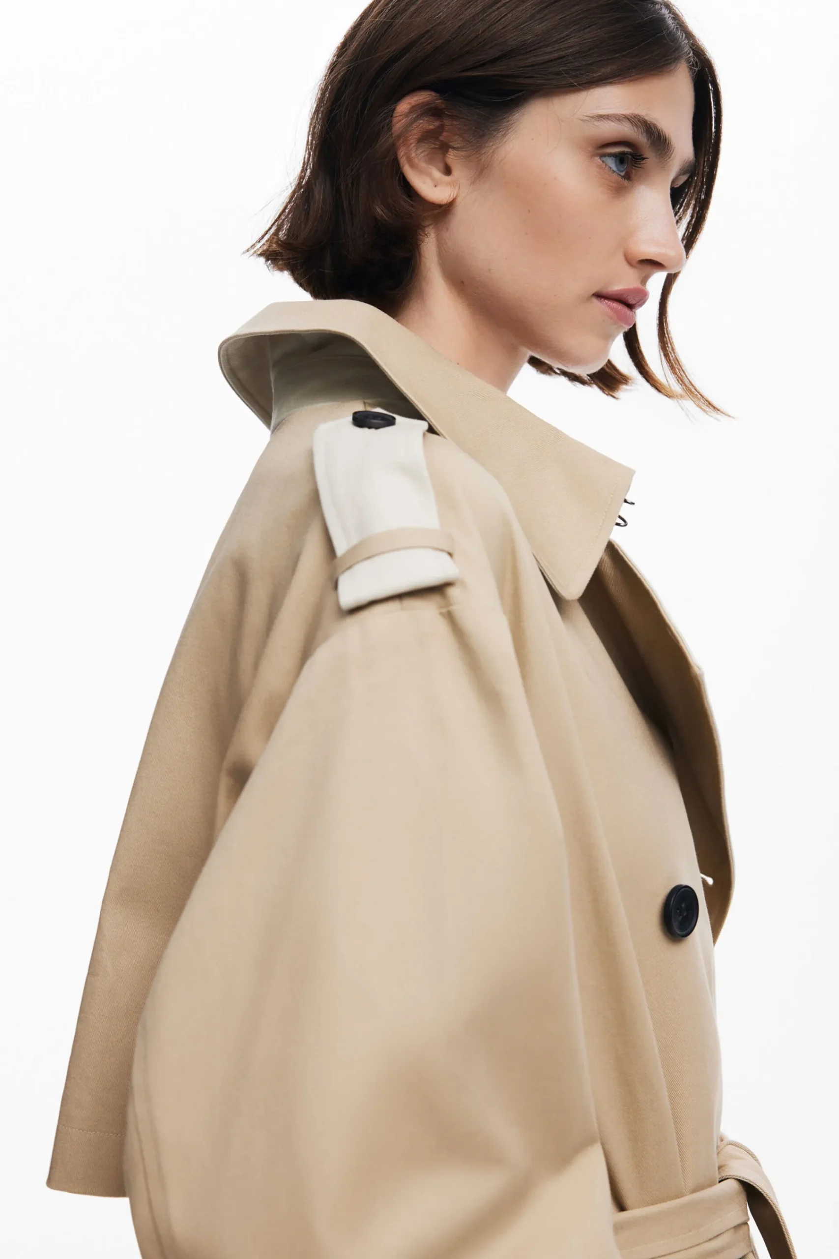 Abrigos Y Chaquetas-Desigual Gabardina combinada