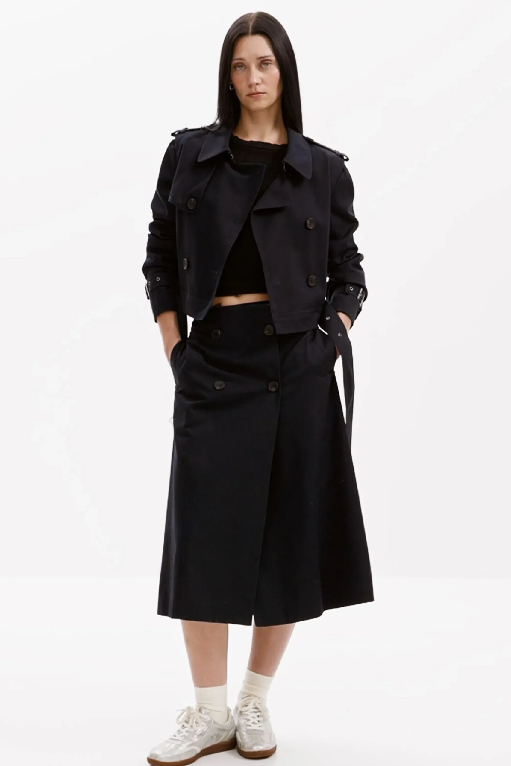 Abrigos Y Chaquetas-Desigual Gabardina desmontable