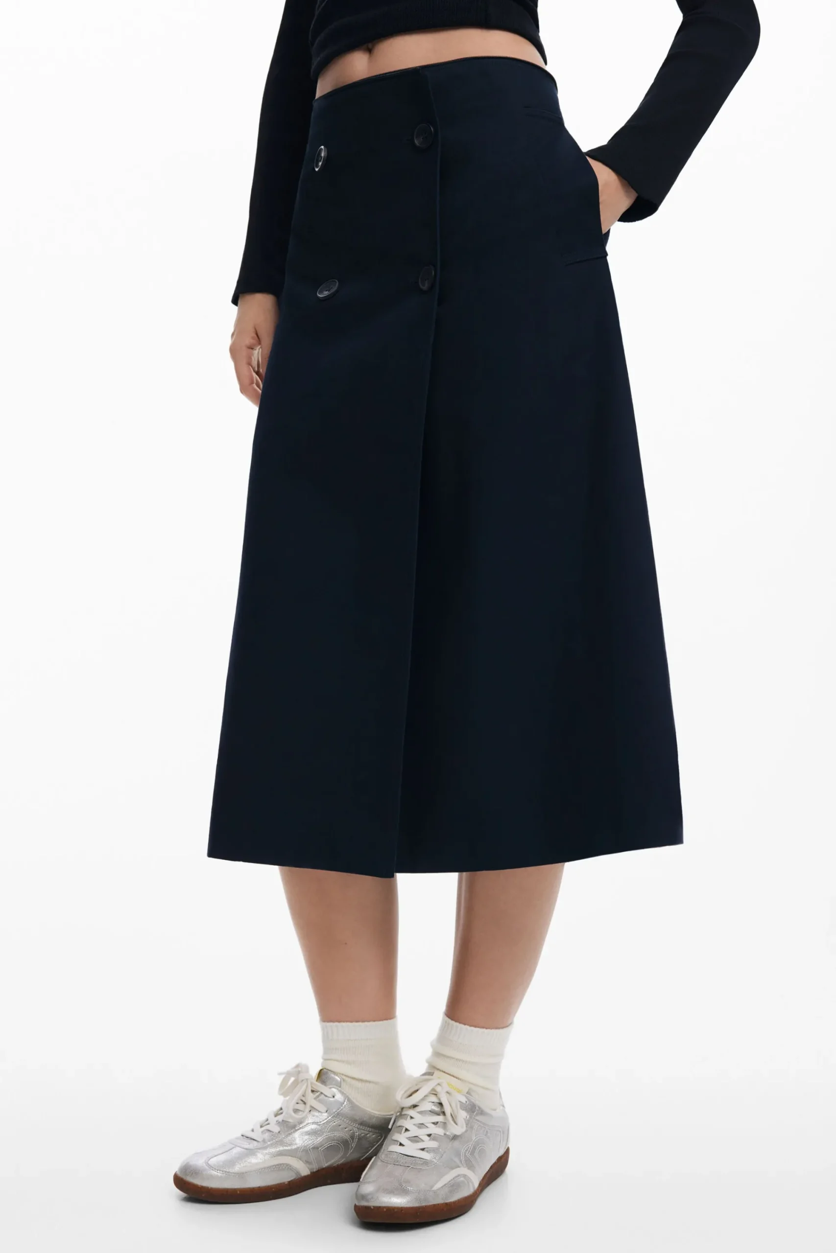 Abrigos Y Chaquetas-Desigual Gabardina desmontable