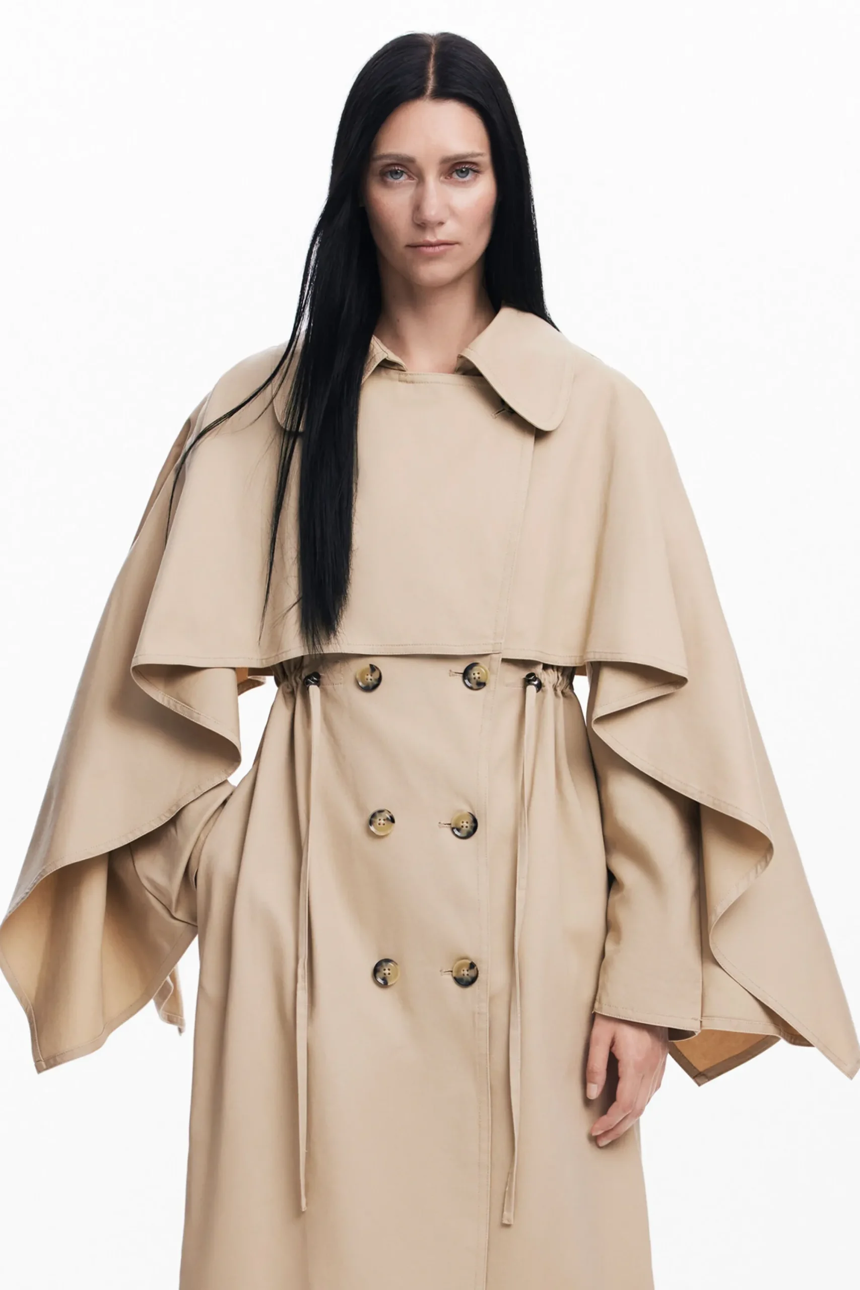 Abrigos Y Chaquetas-Desigual Gabardina manga murciélago Maitrepierre