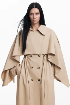 Abrigos Y Chaquetas-Desigual Gabardina manga murciélago Maitrepierre