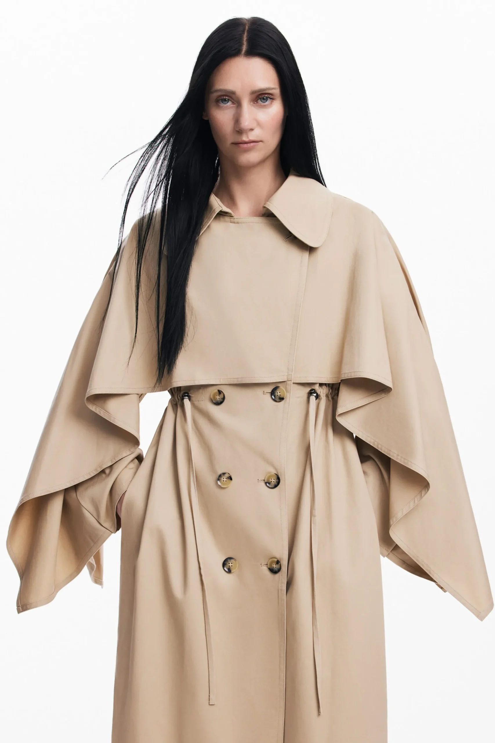 Abrigos Y Chaquetas-Desigual Gabardina manga murciélago Maitrepierre