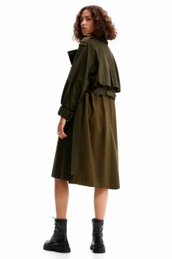 Abrigos Y Chaquetas-Desigual Gabardina oversize cinturón