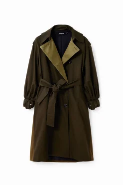 Abrigos Y Chaquetas-Desigual Gabardina oversize cinturón