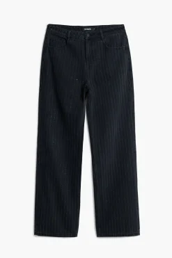 Vaqueros|Pantalones-Desigual Jeans rectos pespuntes