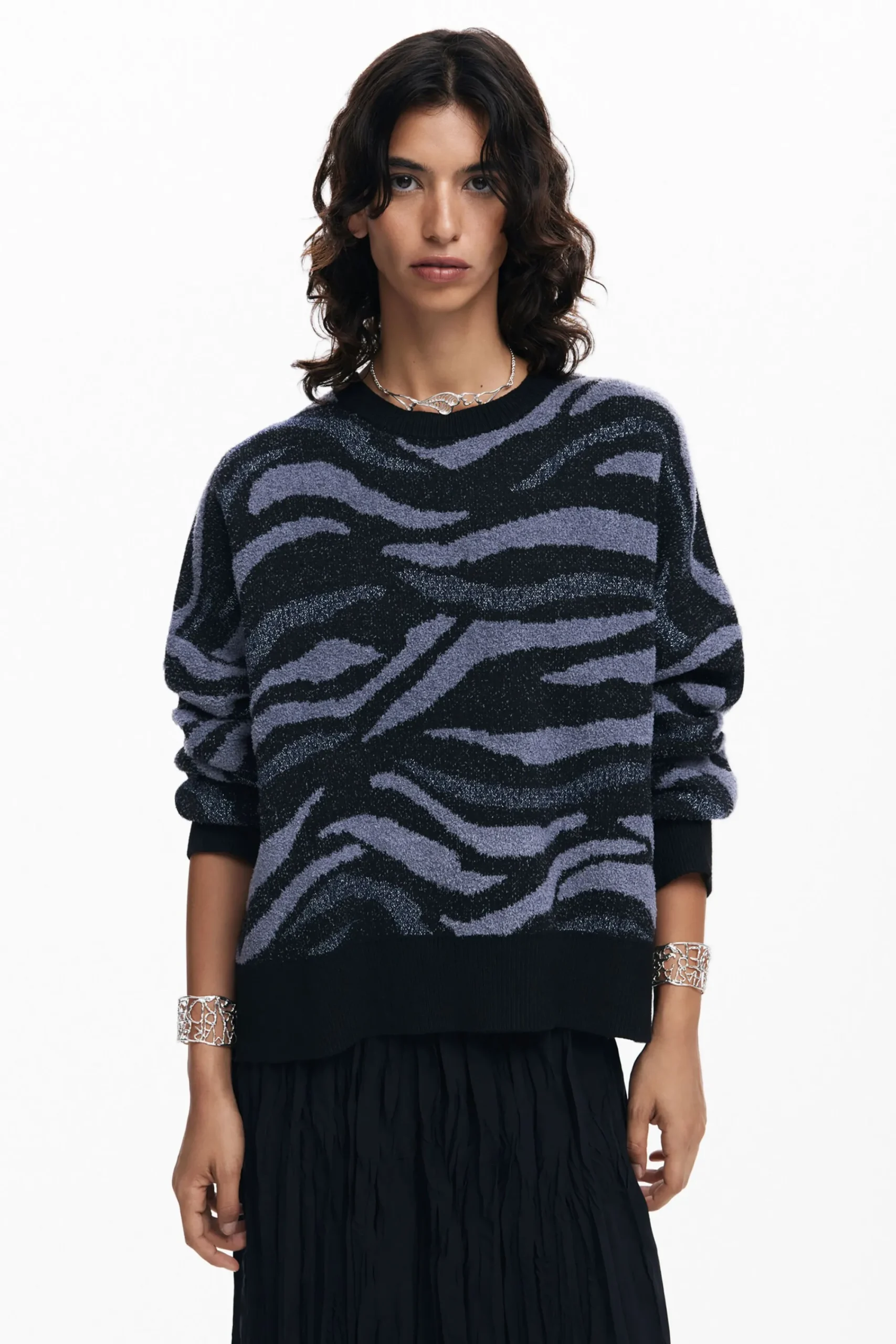 Ropa De Punto|Jerséis-Desigual Jersey animal print