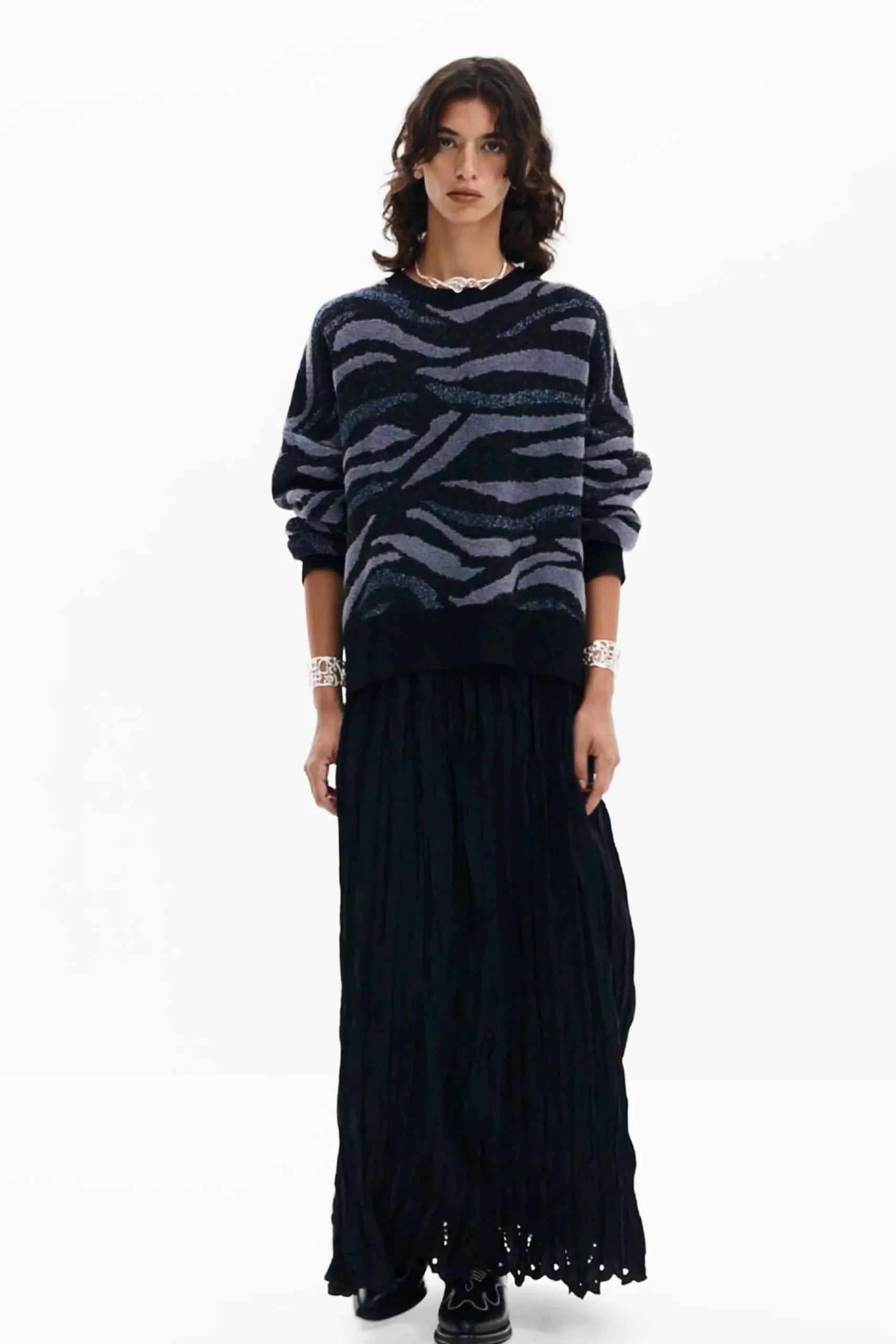 Ropa De Punto|Jerséis-Desigual Jersey animal print