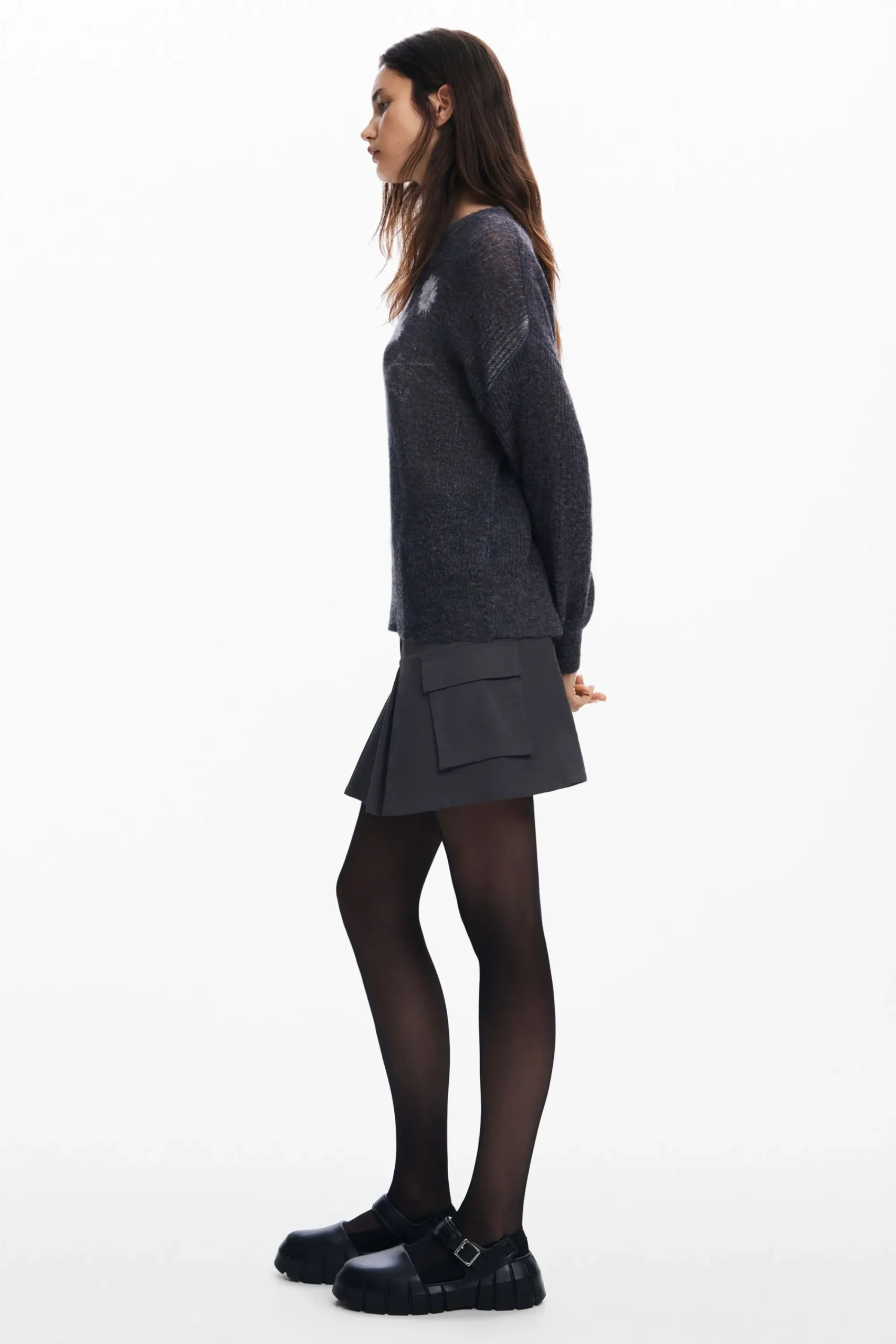 Ropa De Punto|Jerséis-Desigual Jersey canalé jarrón
