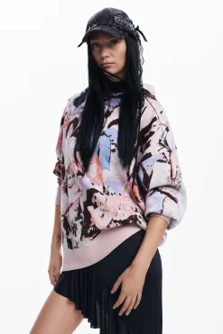 Ropa De Punto|Jerséis-Desigual Jersey capucha María Escoté